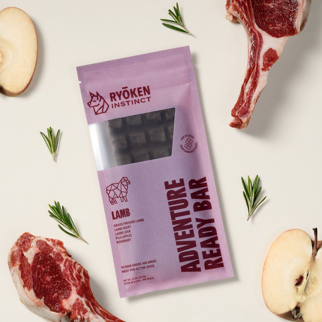 Ryōken Instinct Lamb Treat & Snack Bar For Active Dogs - Energy & Recovery