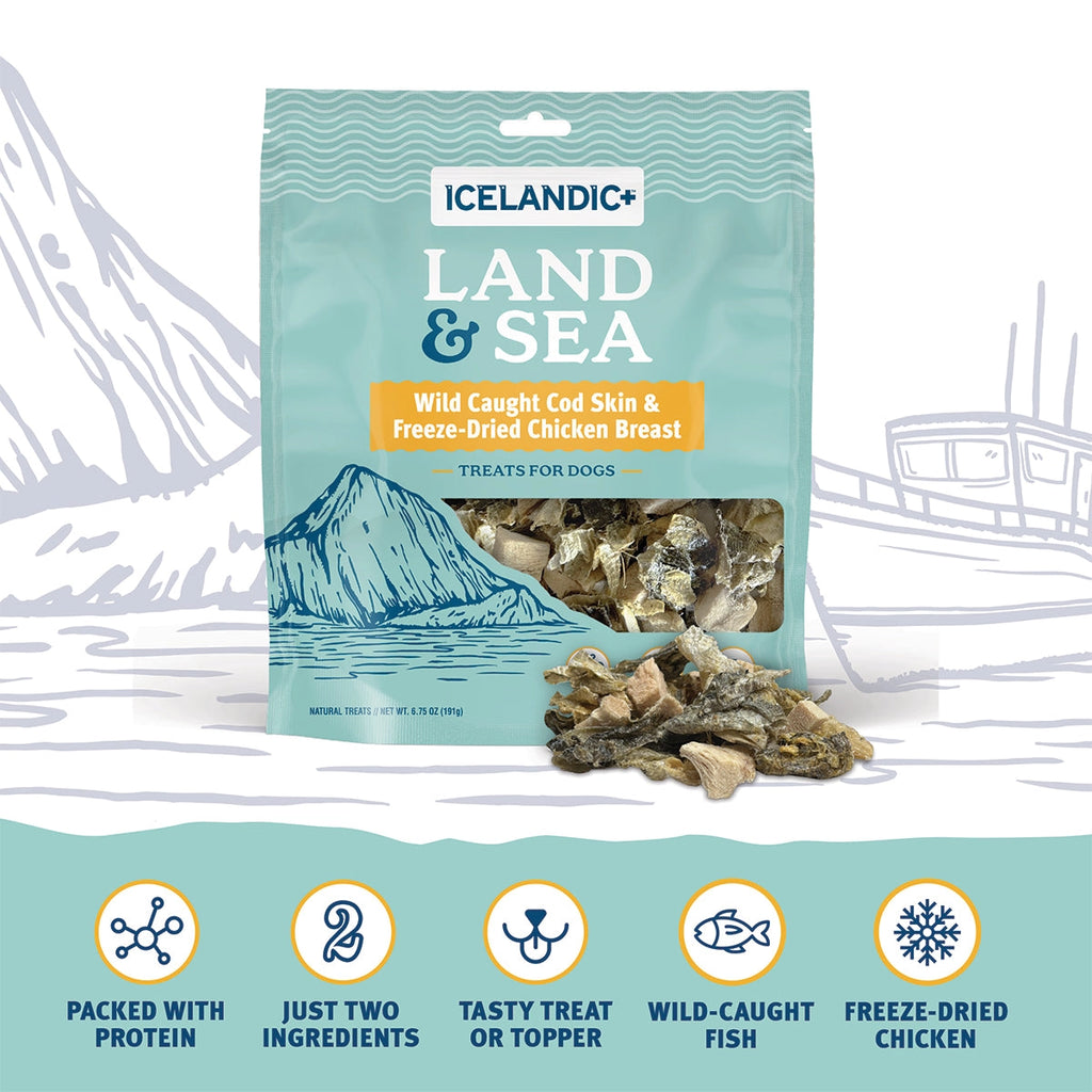 Icelandic+ Cod Skin & Freeze Dried Chicken Treats