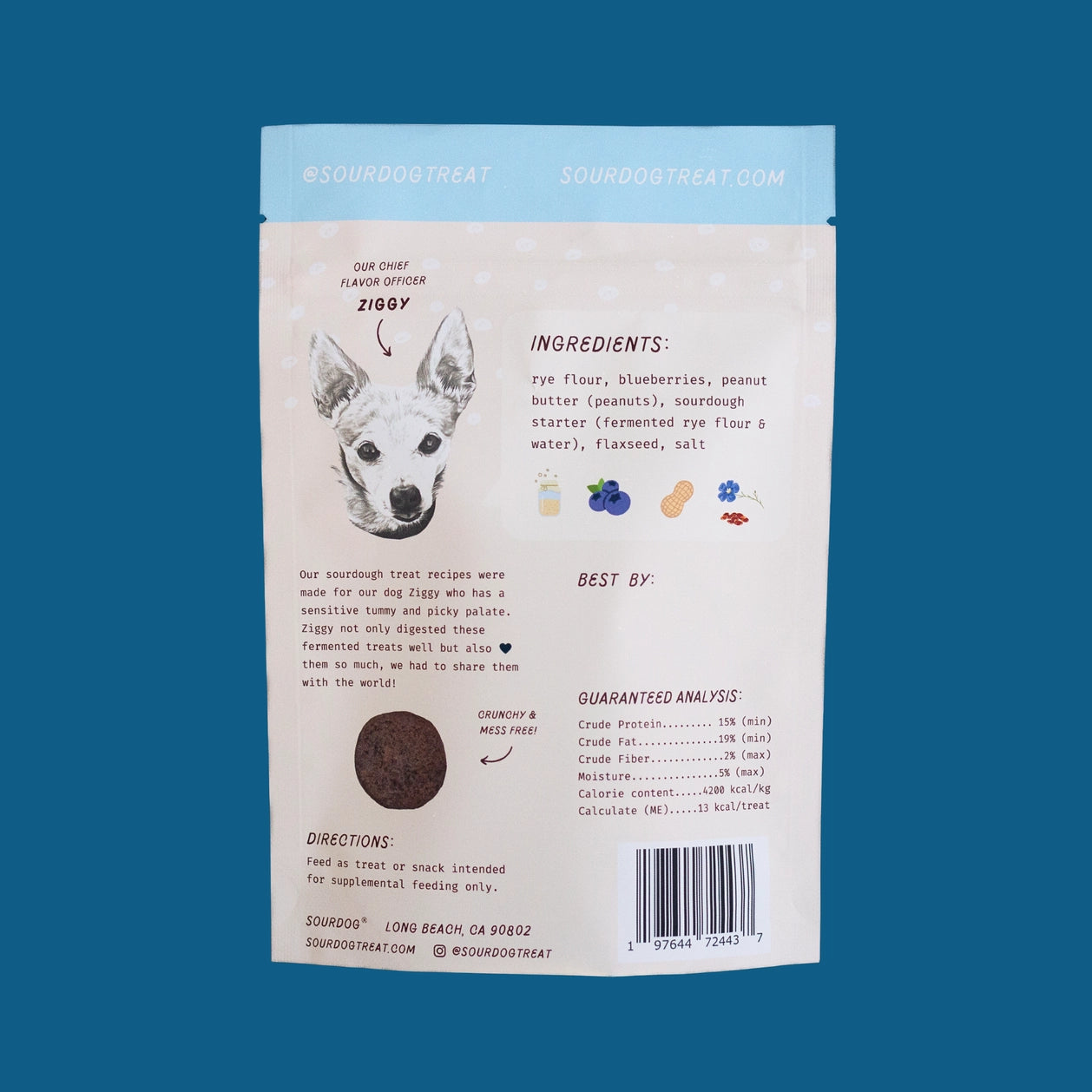 Sour Dog Berry Blessed - Blueberry Sourdough Dog Treats