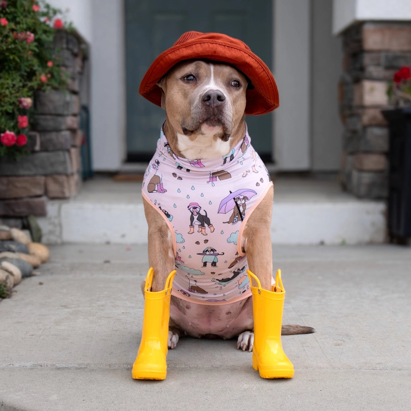 Pittie Clothing Co. 'Its Raining Pitties' Muscle Tee