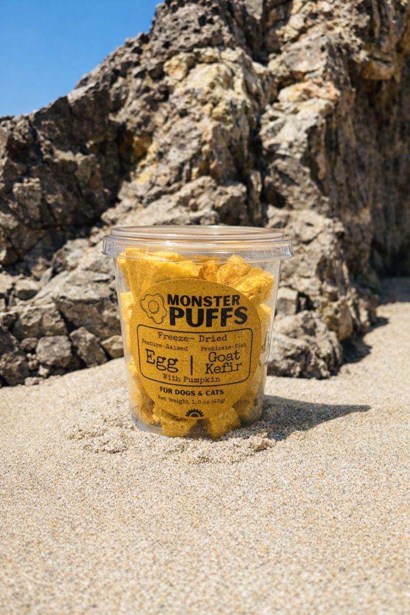 Fur Monster Goodies Freeze-Dried Organic Egg & Goat Kefir: Organic Pumpkin
