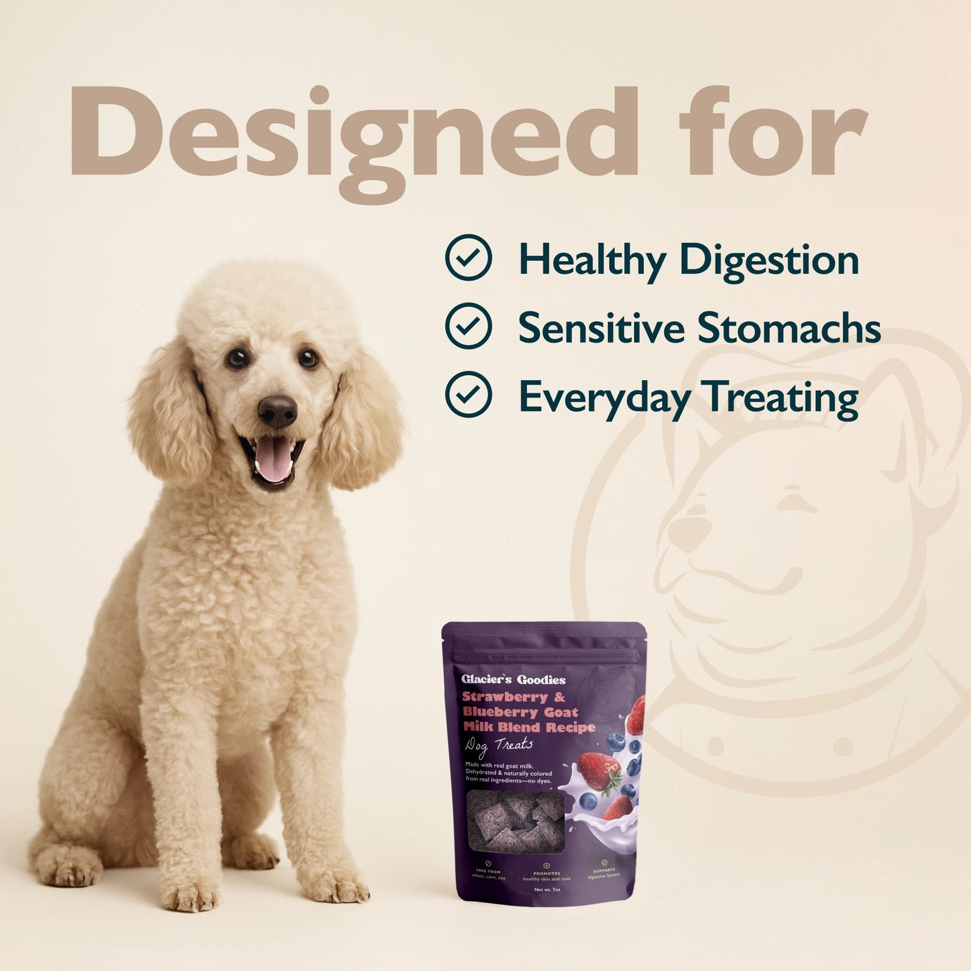 Glacier's Goodies Goat Milk Dog Treats – Strawberry & Blueberry