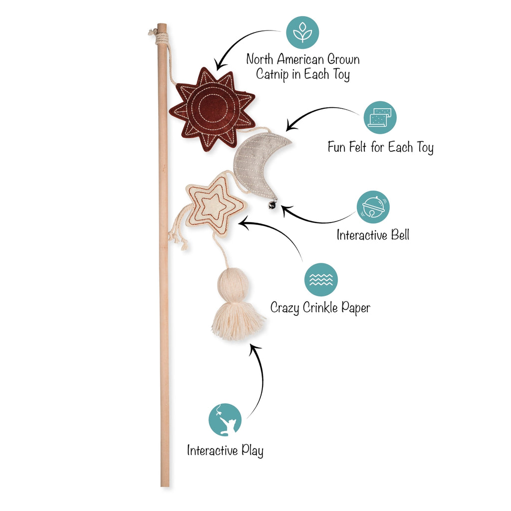 Petshop by Fringe Studio Happy Skies Multi Sensory Teaser Cat Toy