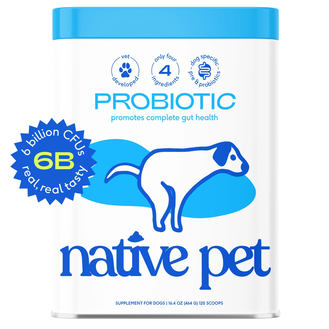 Native Pet Probiotic & Prebiotic Powder Vet-Formulated Supplement