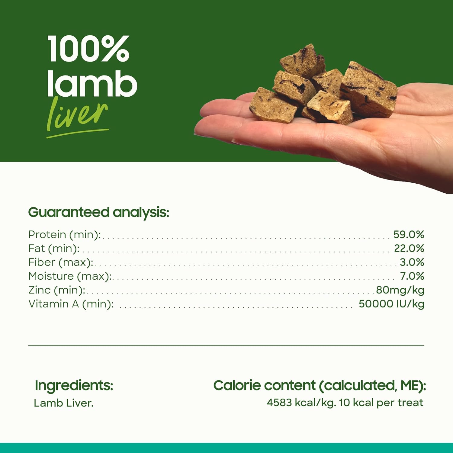 Smallbatchpets Freeze Dried Lamb Livers