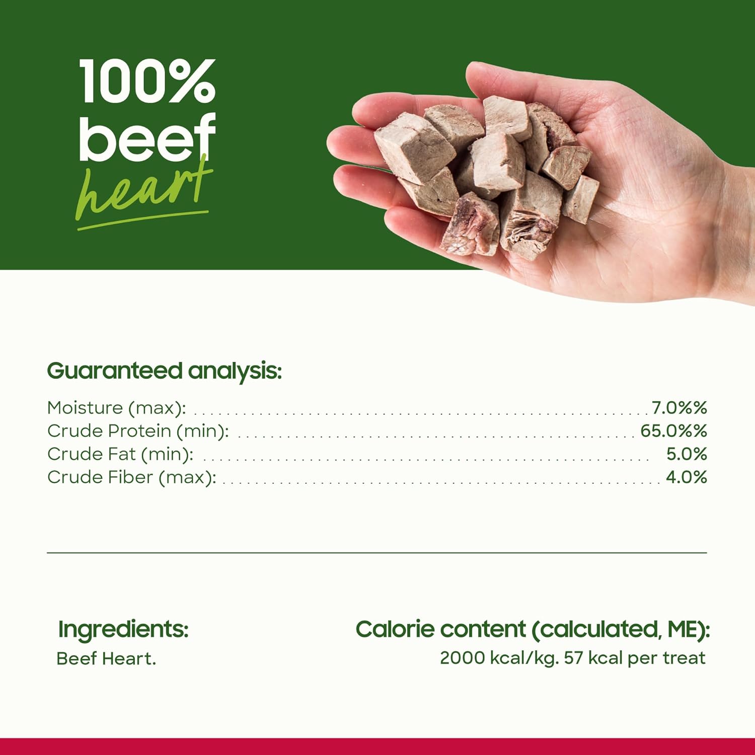 Smallbatchpets Freeze Dried Beef Hearts