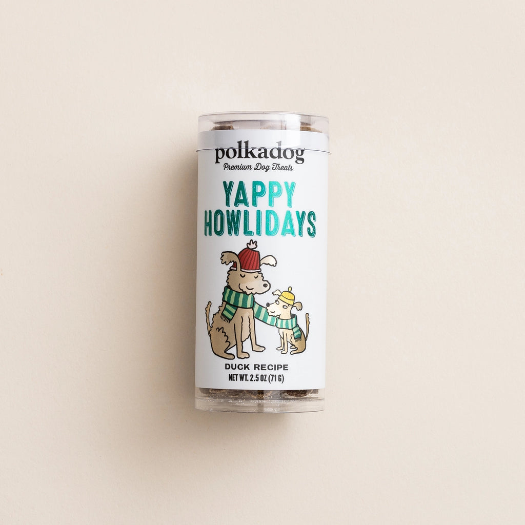 Polka Dog Holiday Mini Tube - Yappy Howlidays Dog Treats