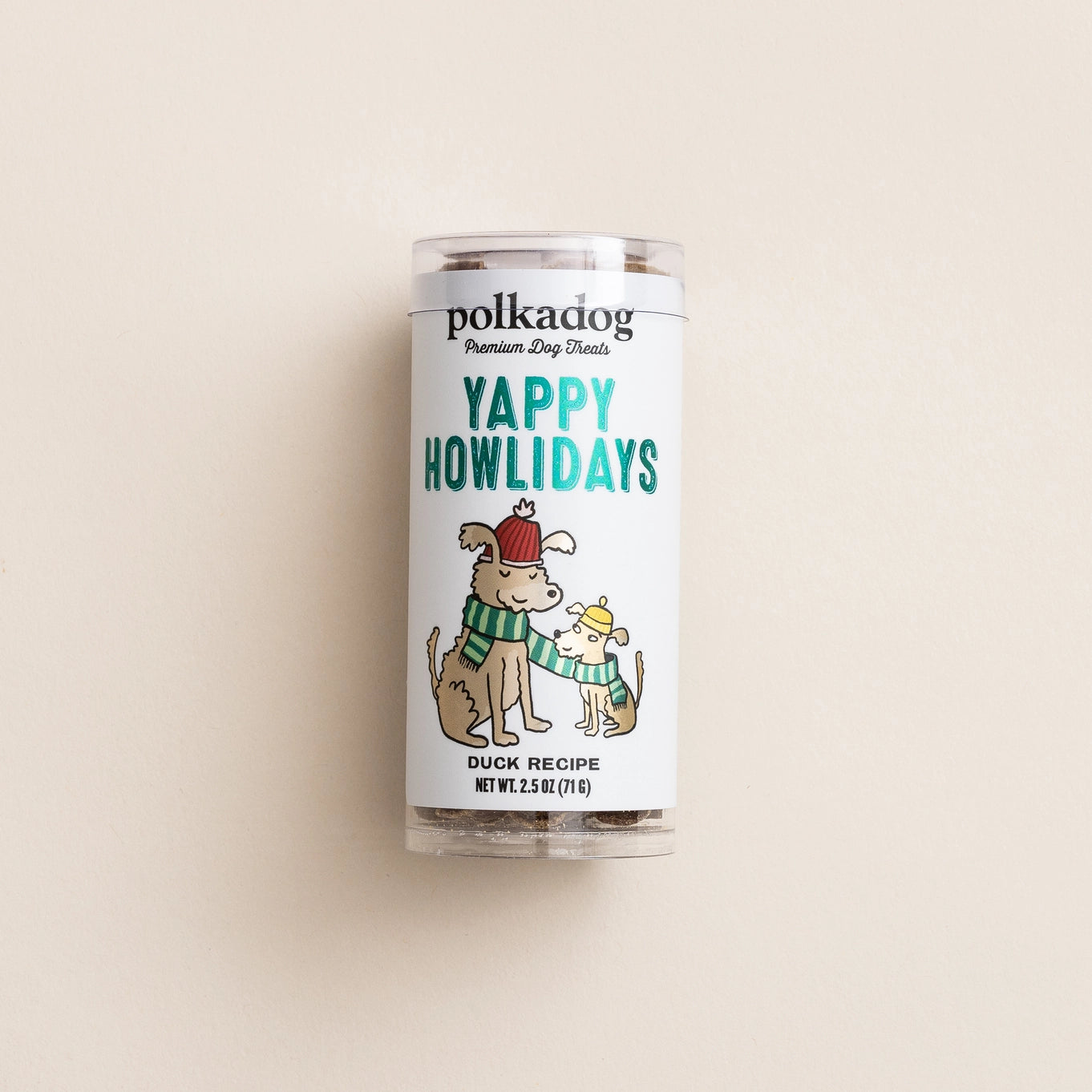 Polka Dog Holiday Mini Tube - Yappy Howlidays Dog Treats
