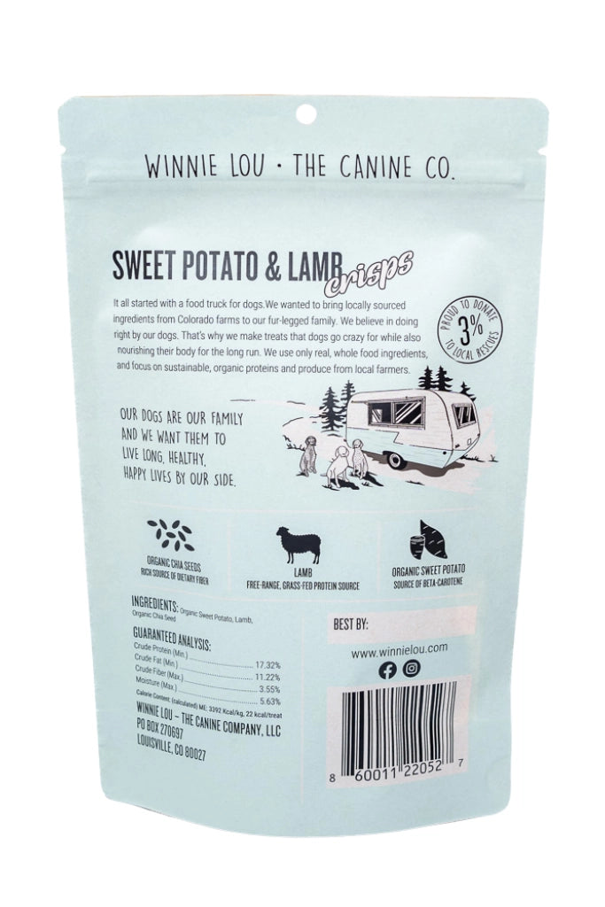 Winnie Lou Sweet Potato & Lamb Crisps