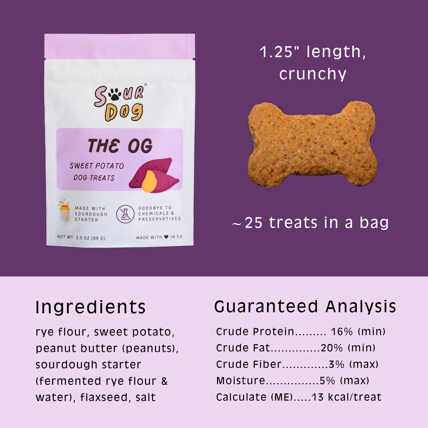 Sour Dog The OG - Sweet Potato Sourdough Dog Treats