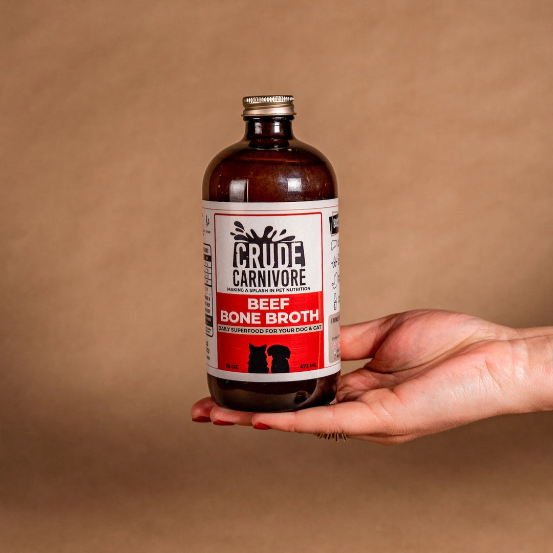 Crude Carnivore Beef Bone Broth For Dogs and Cats