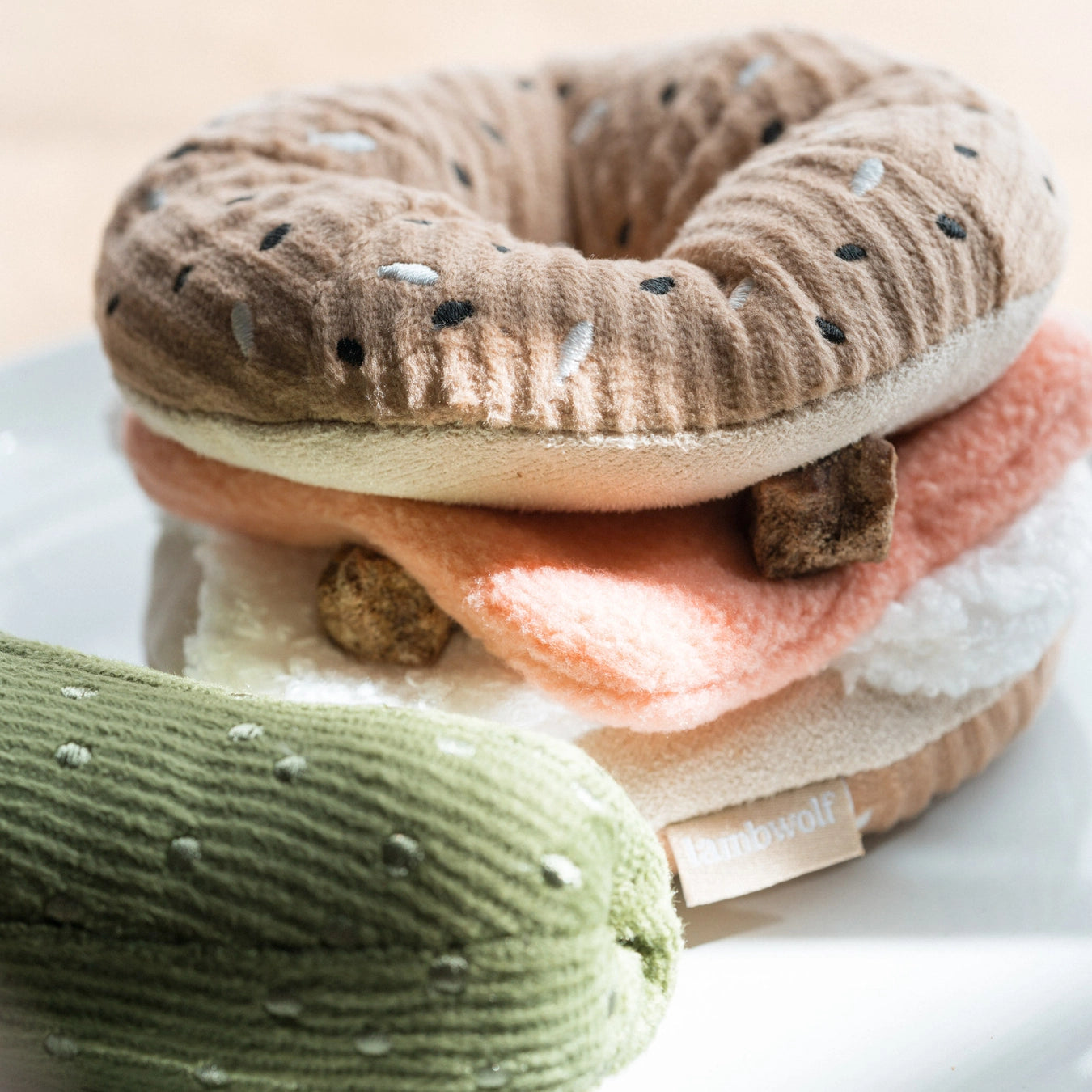 Lambwolf Collective Bagel + Pickle Enrichment Toy