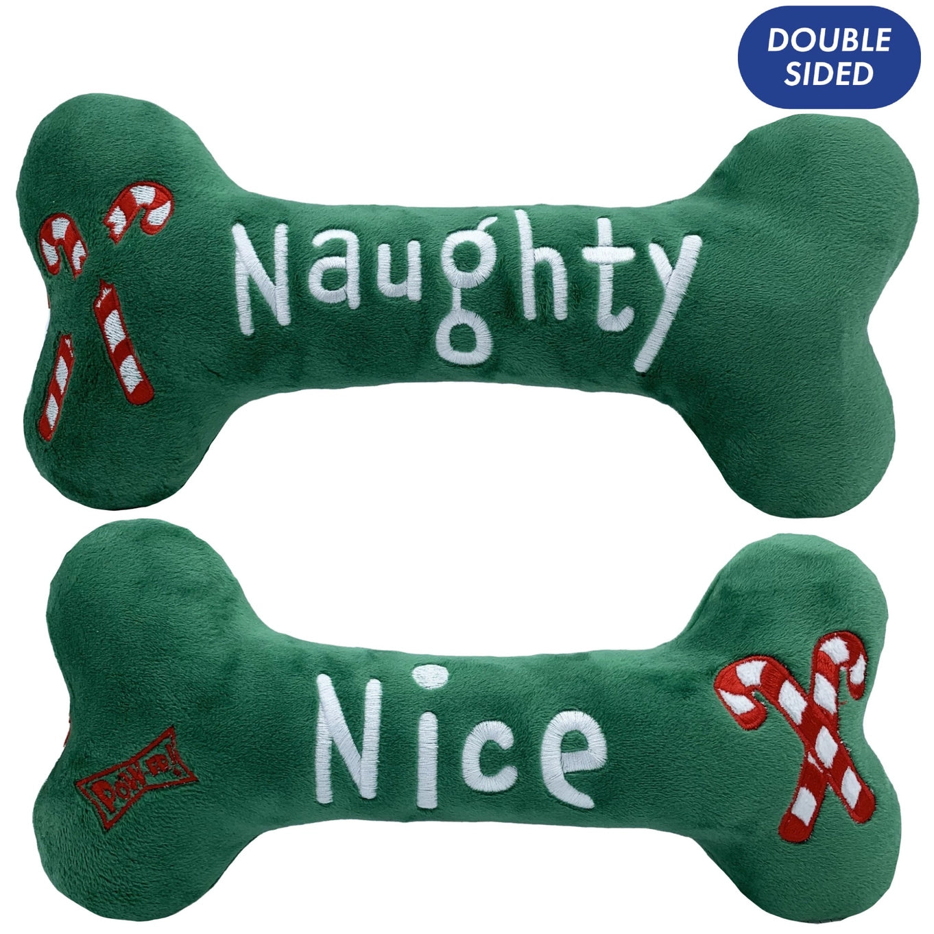 Huxley & Kent Naughty Nice Bone Dog Toy