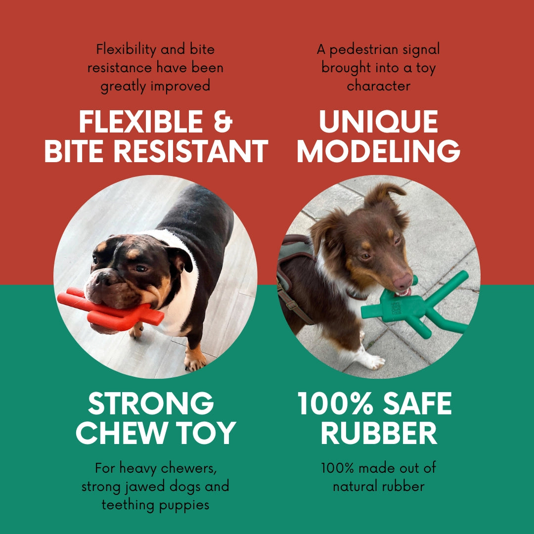 Come Here Buddy Dog Chew Toy - Stop & Go