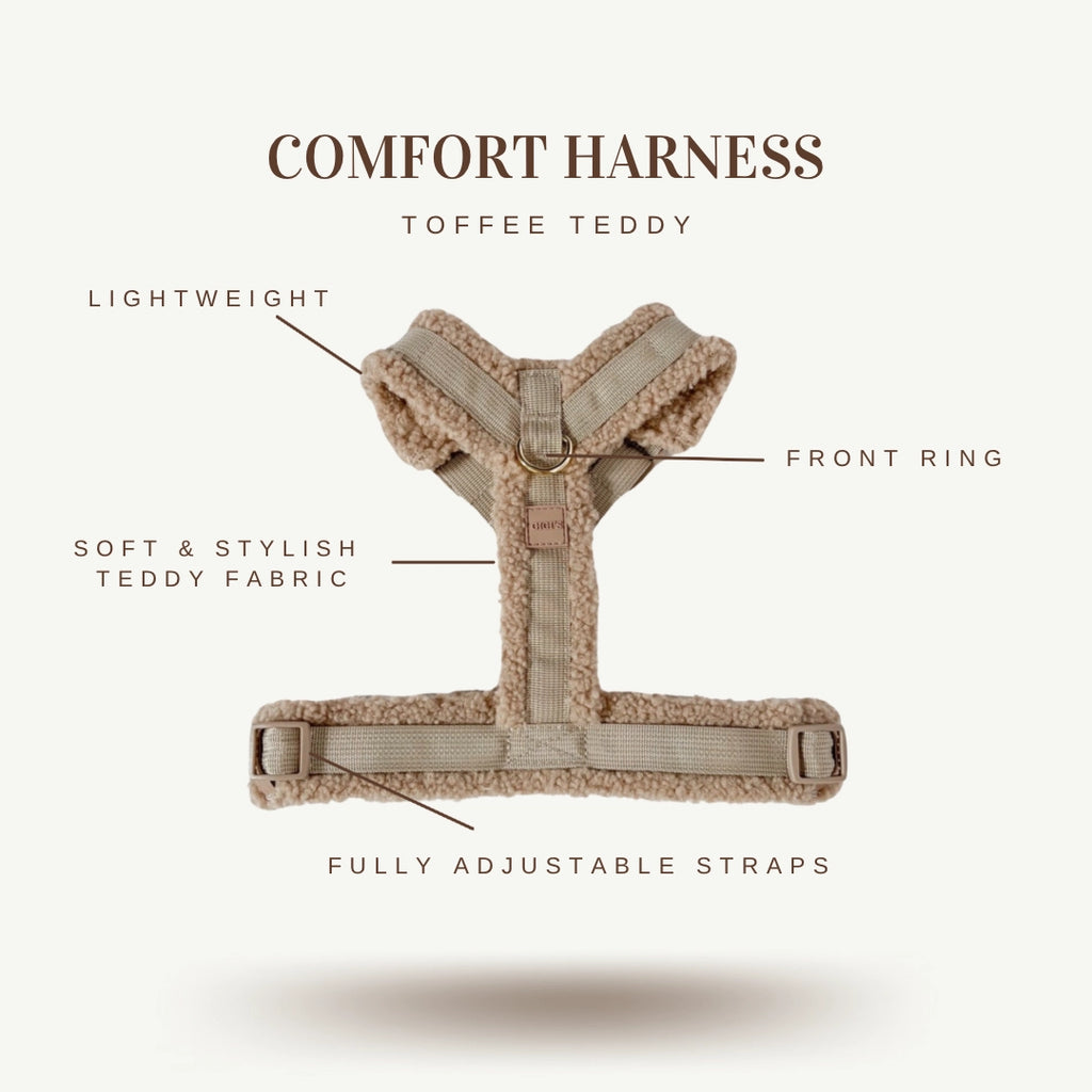GIGI'S USA Comfort Harness - Toffee Teddy