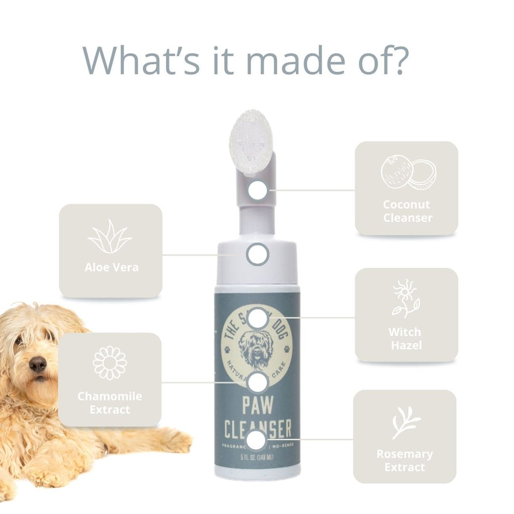 The Salty Dog Co Rinse-Free Dog Paw Cleanser with Aloe + Witch Hazel