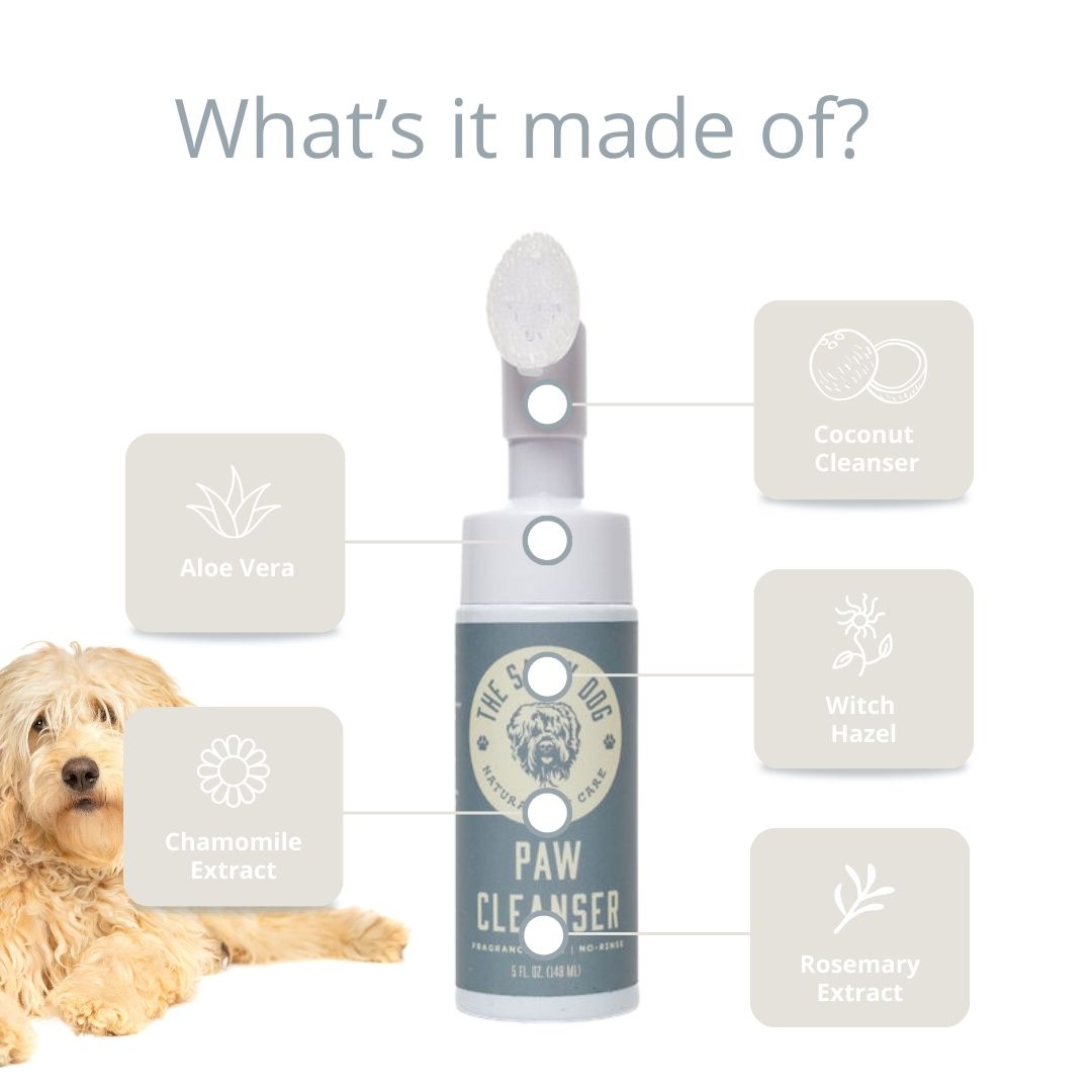 The Salty Dog Co Rinse-Free Dog Paw Cleanser with Aloe + Witch Hazel