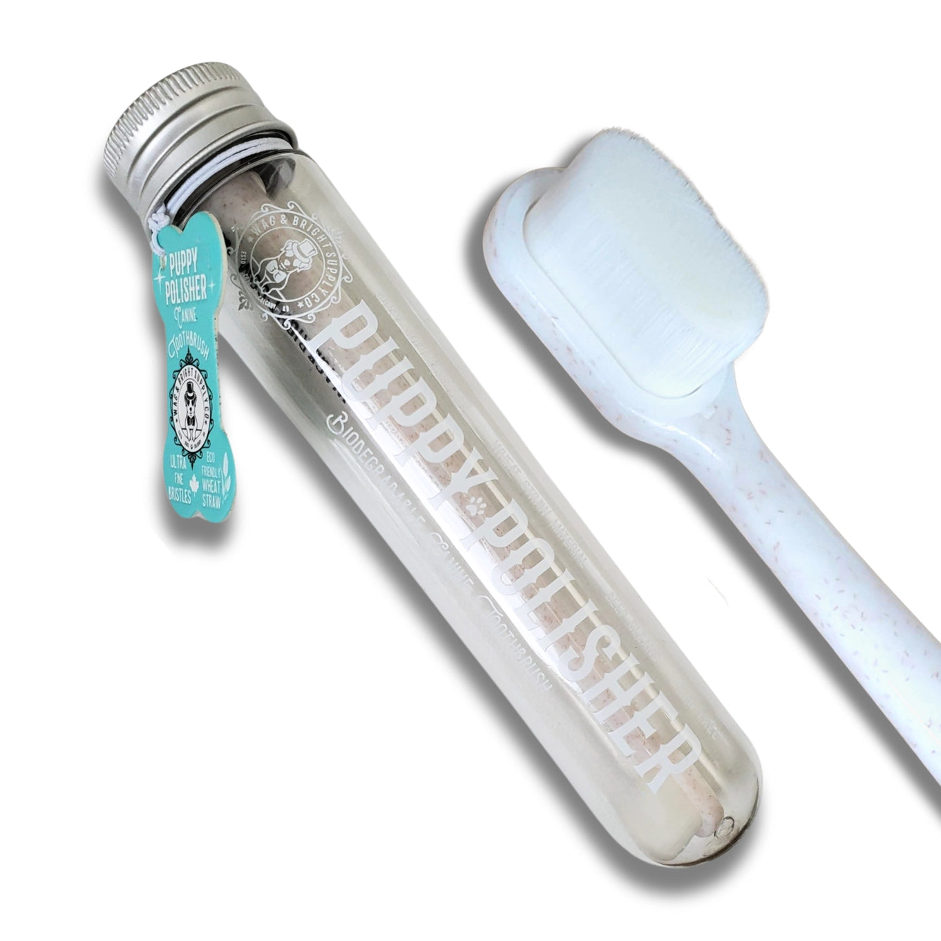 Wag And Bright Puppy Polisher Eco Toothbrush - (Medium)