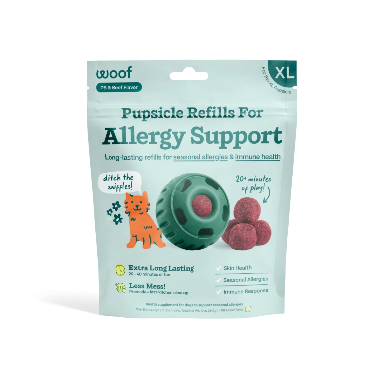 Woof Allergy Support Wellness Pops