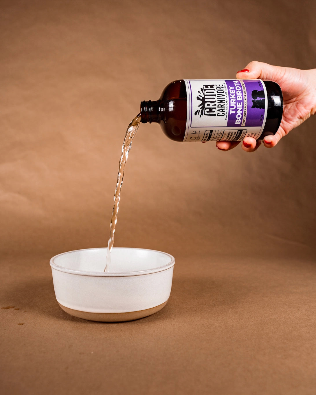 Crude Carnivore Turkey Bone Broth For Dogs and Cats