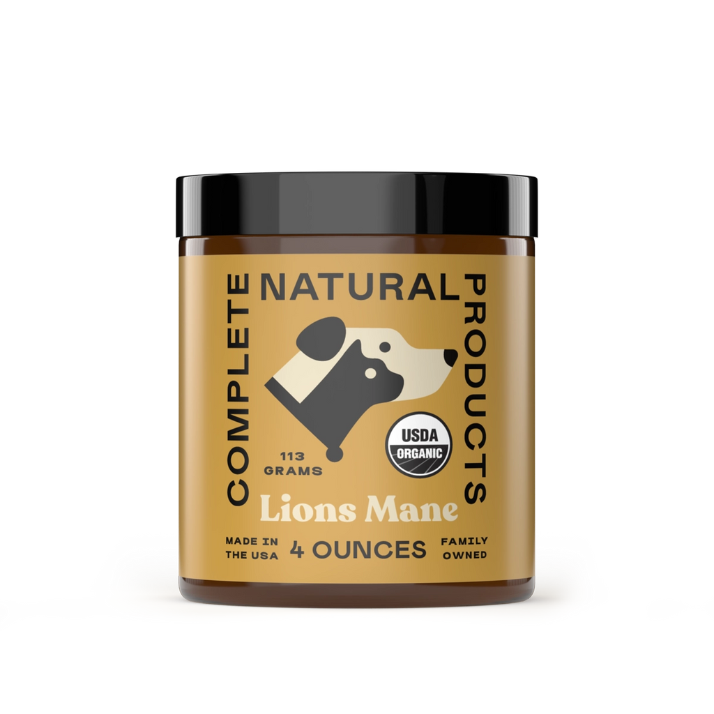 Complete Natural Products Organic Lion's mane Mushroom Powder For Dogs and Cats