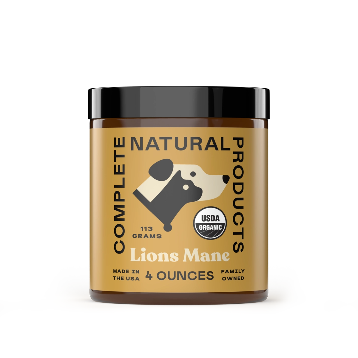 Complete Natural Products Organic Lion's mane Mushroom Powder For Dogs and Cats