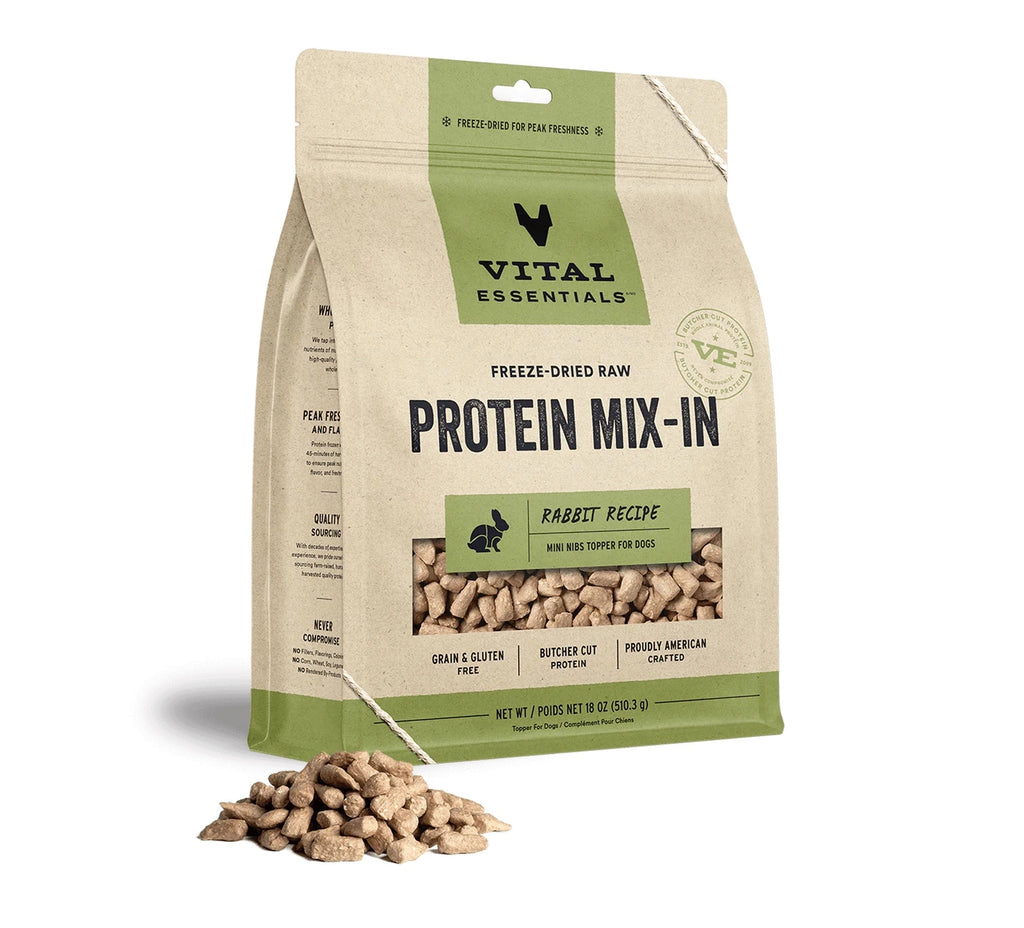 Vital Essentials Fd Raw Rabbit Protein Mix-in Topper 18 oz