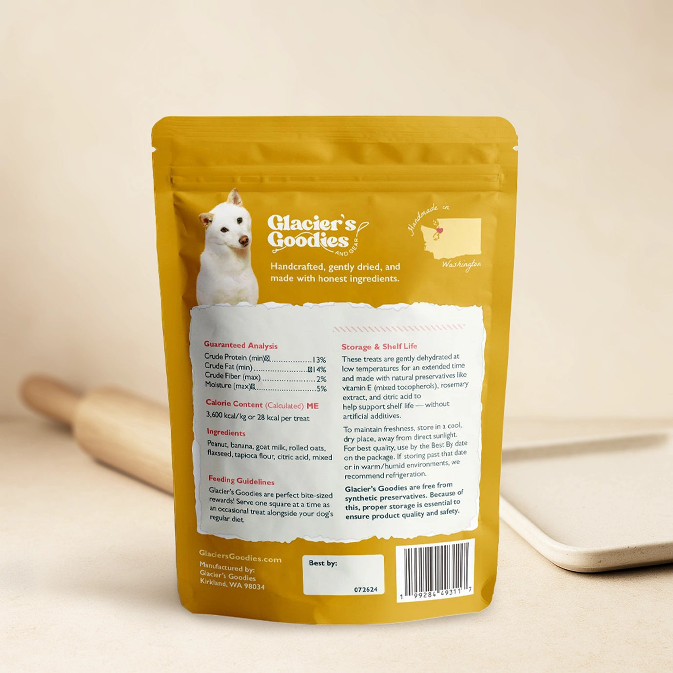 Glacier's Goodies Goat Milk Dog Treats – Banana & Peanut