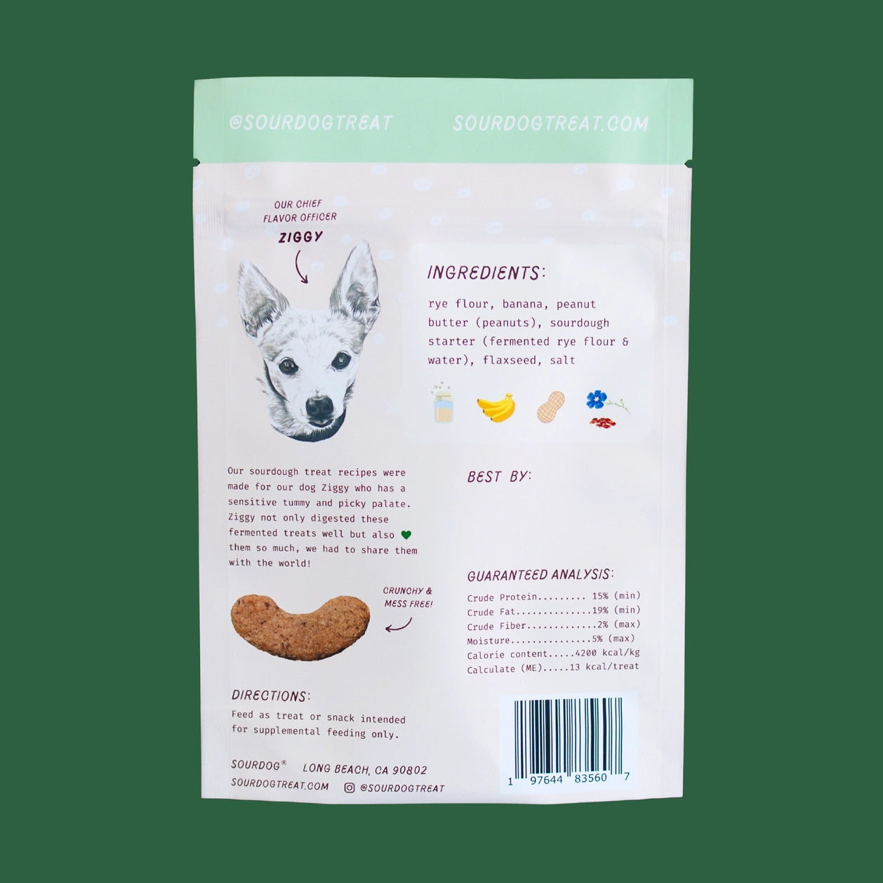 Sour Dog Go Bananas - Banana Sourdough Dog Treats