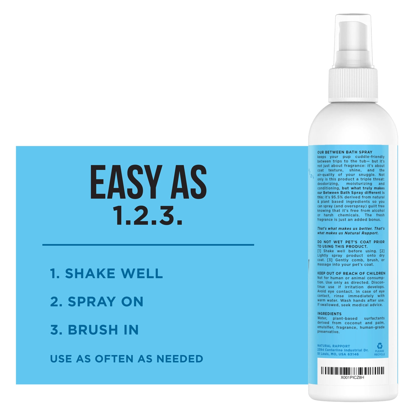 Natural Rapport The Only Between Bath Spray Dogs Need