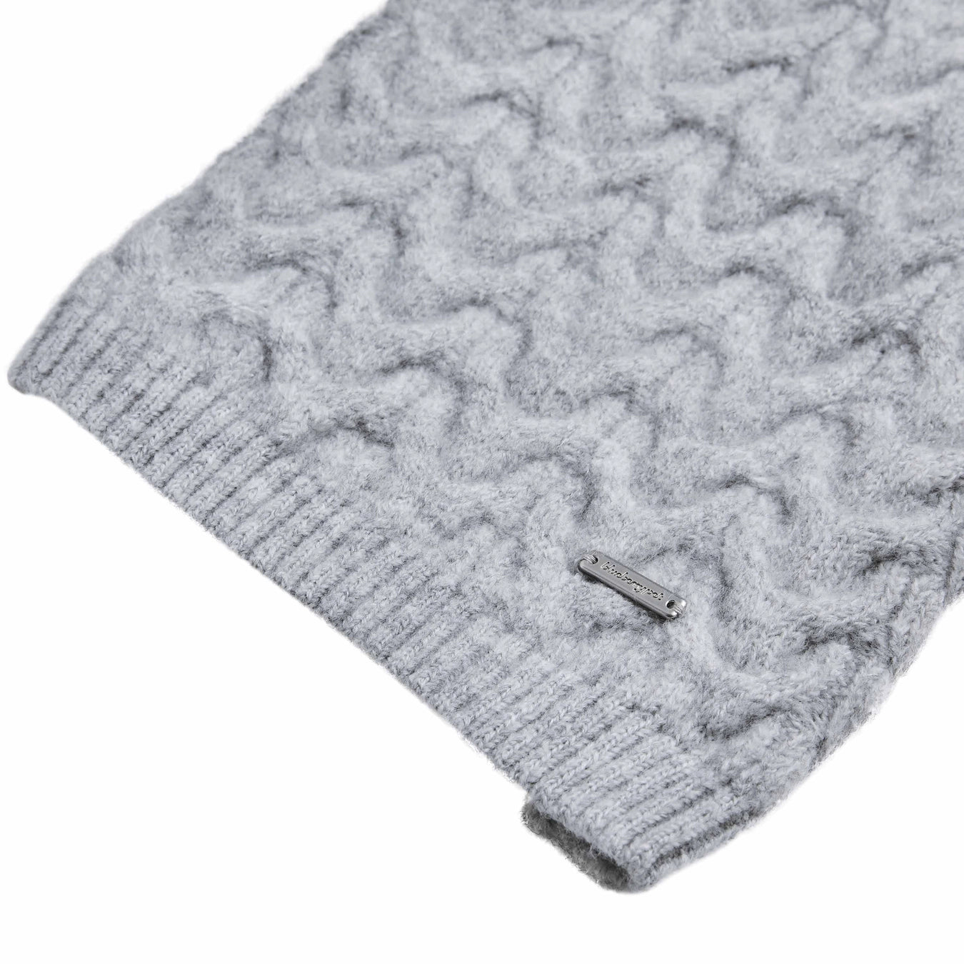 Fuzzy Textured Turtle Neck Knit Sweater