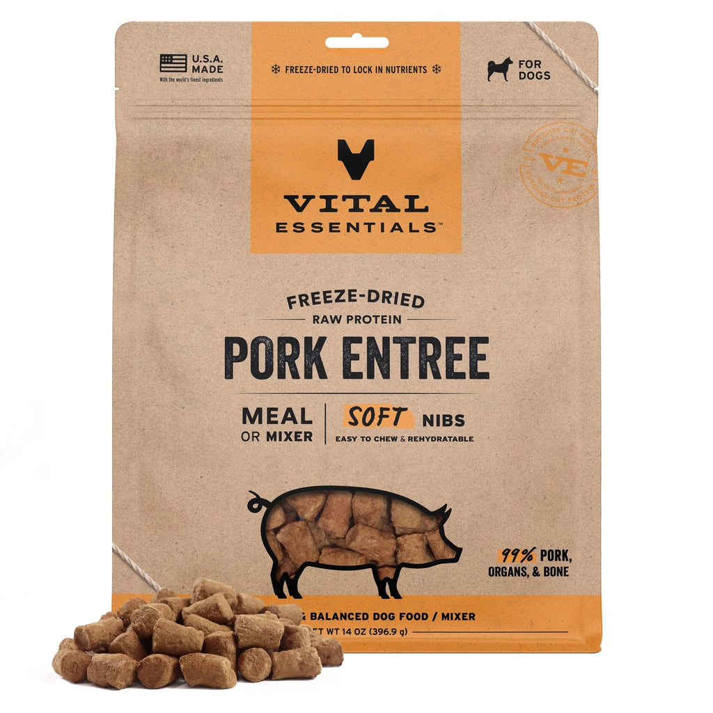Vital Essentials Pork Entree & Mixer Soft Nibs 14oz