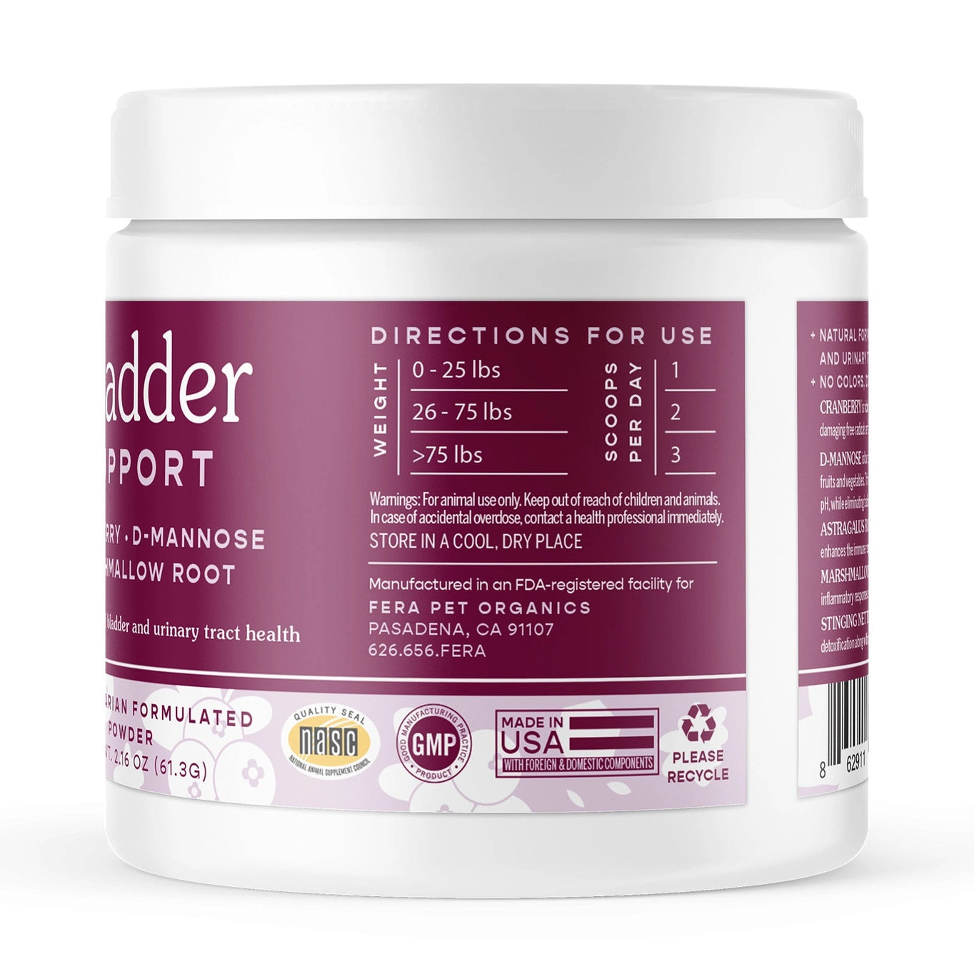 Fera Pets Bladder Support supplement For Dogs and Cats