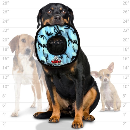 Tuffy Dog Ultimate Ring - Camo Blue Dog Toy