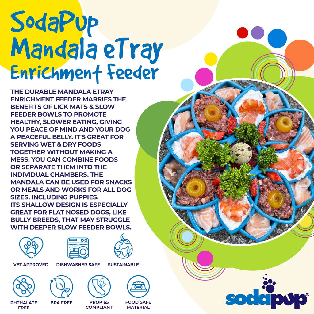 Sodapup Mandala Design Enrichment Tray For Dogs
