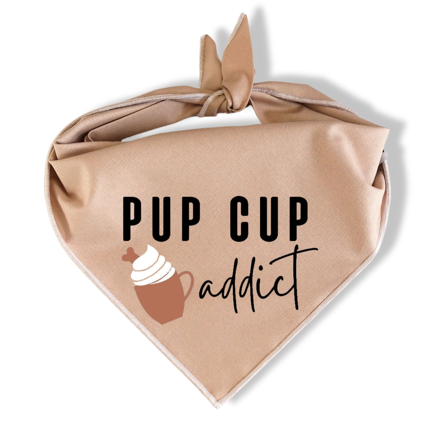 Boneyard Co "Pup Cup Addict" Dog Bandana