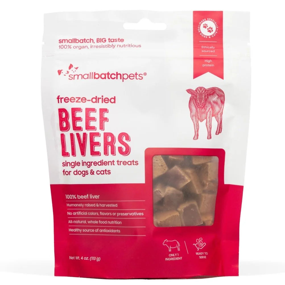 Smallbatchpets Freeze Dried Beef Livers