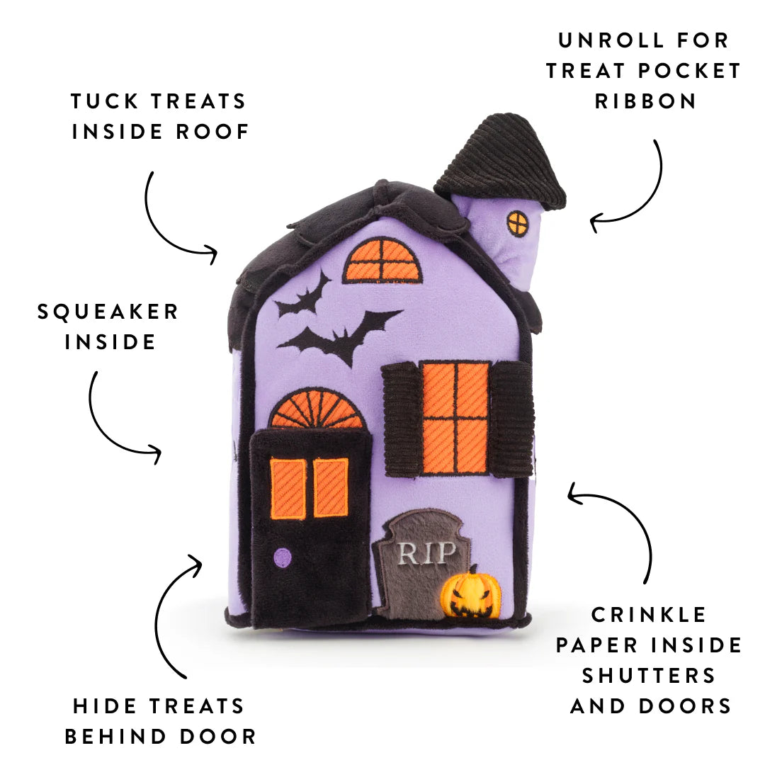 The Foggy Dog Haunted House Interactive Dog Toy