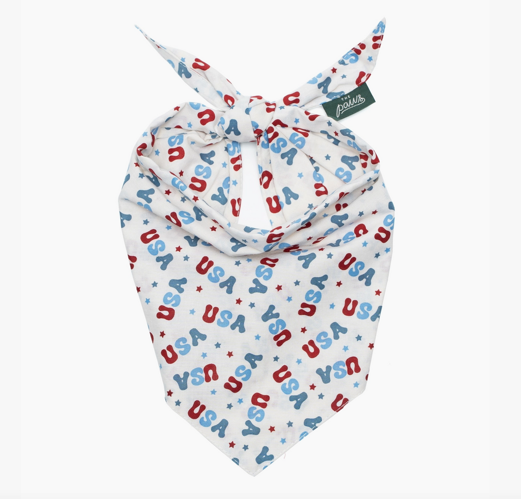 Four Paws Annex - 3 Pack of USA Summer Dog Bandanas