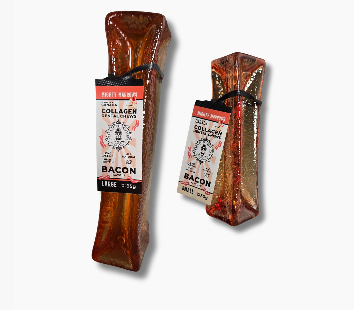 Mighty Marrows Collagen Dental Chew - Bacon