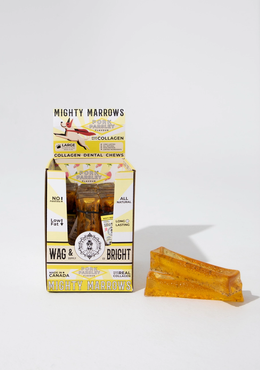 Mighty Marrows Collagen Dental Chew - Pork Parsley
