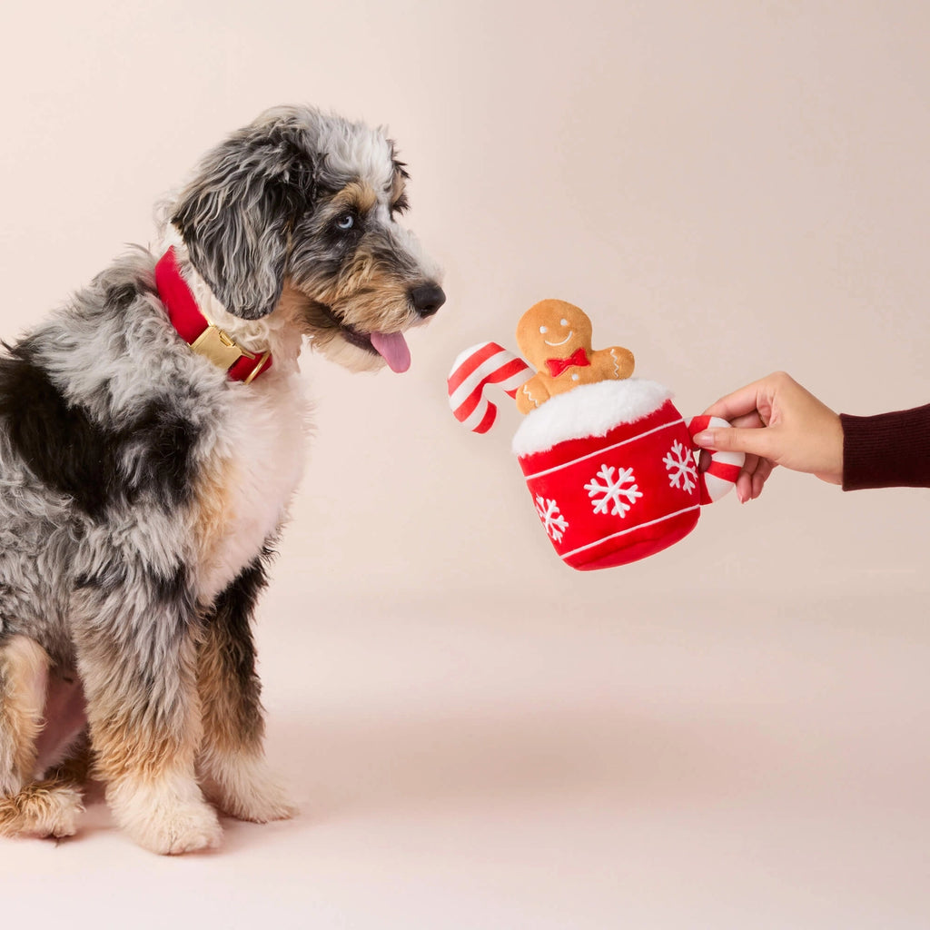 The Foggy Dog Holiday Hot Cocoa Snuffle Dog Toy