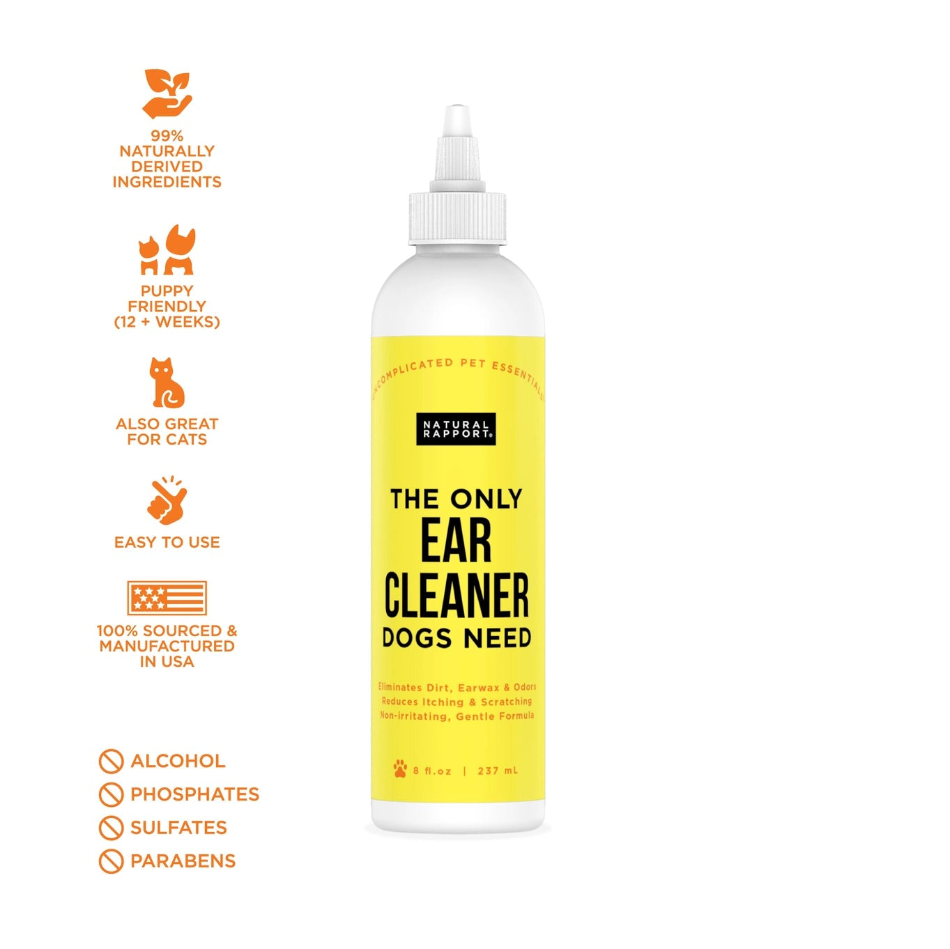 Natural Rapport The Only Ear Cleaner Dogs Need
