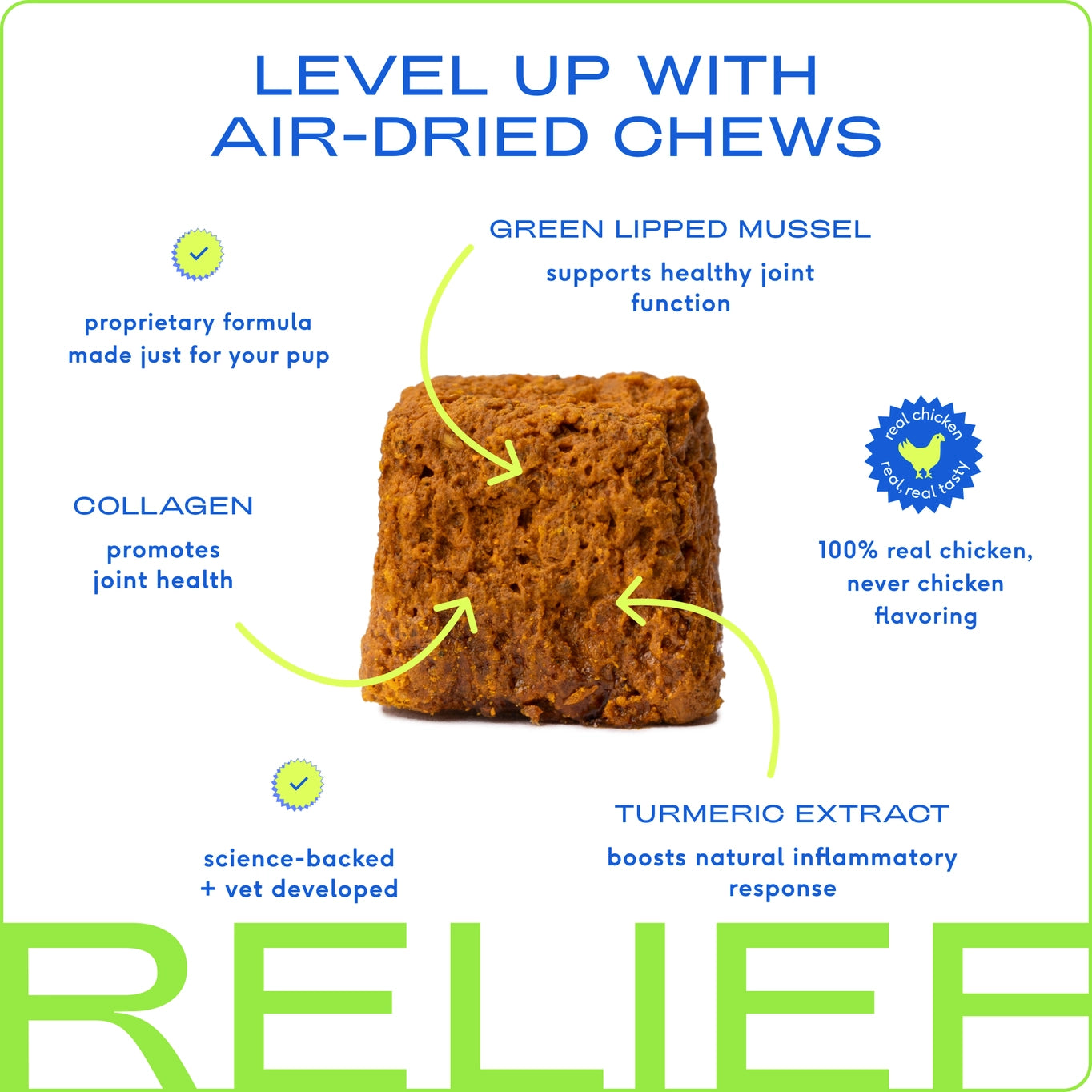 Native Pet Relief Chews, Hip & Joint Supplement For Dogs - 30ct