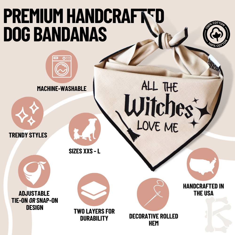 Boneyard Co "All the Witches" Dog Bandana