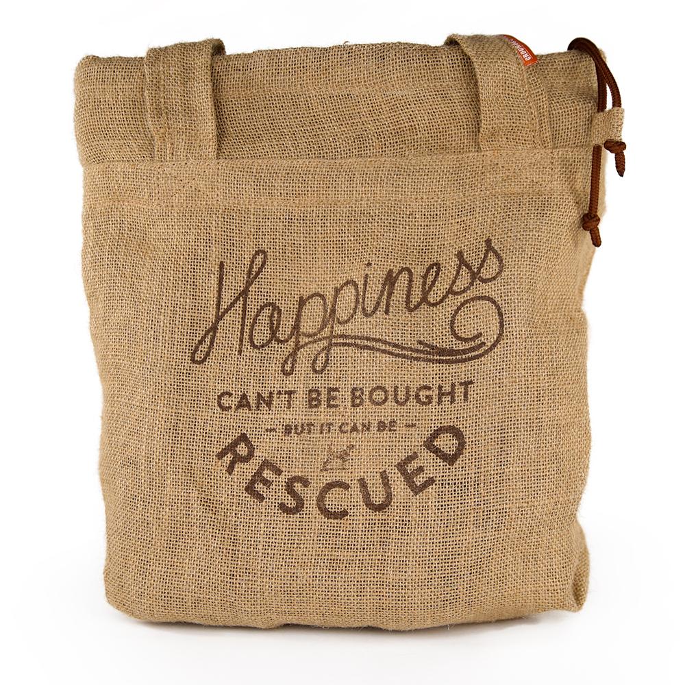 Grounds And Hounds Key To Happiness Market Tote Bag