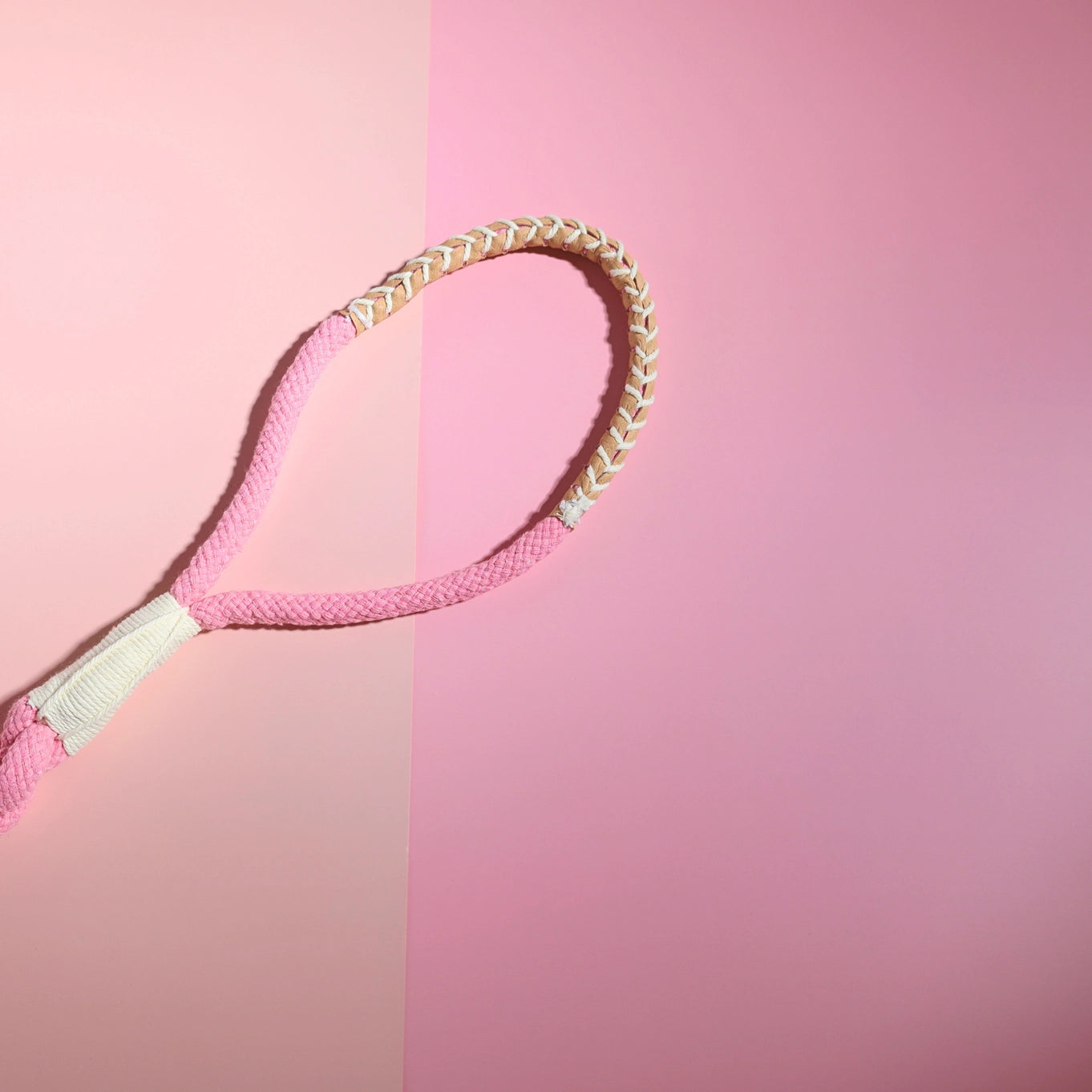 Monli The Cherry Pink Handcrafted Dog Leash