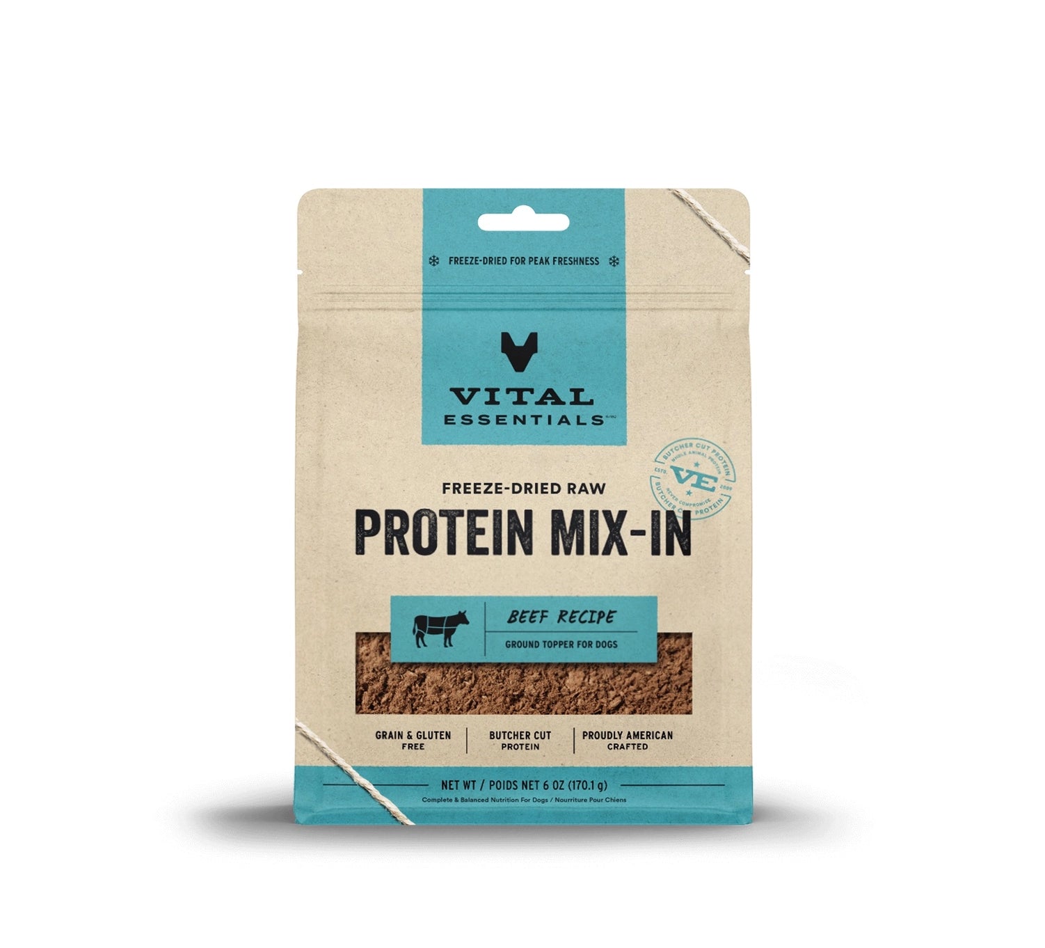 Vital Essentials Beef Protein Mix-in Ground Topper 6 oz