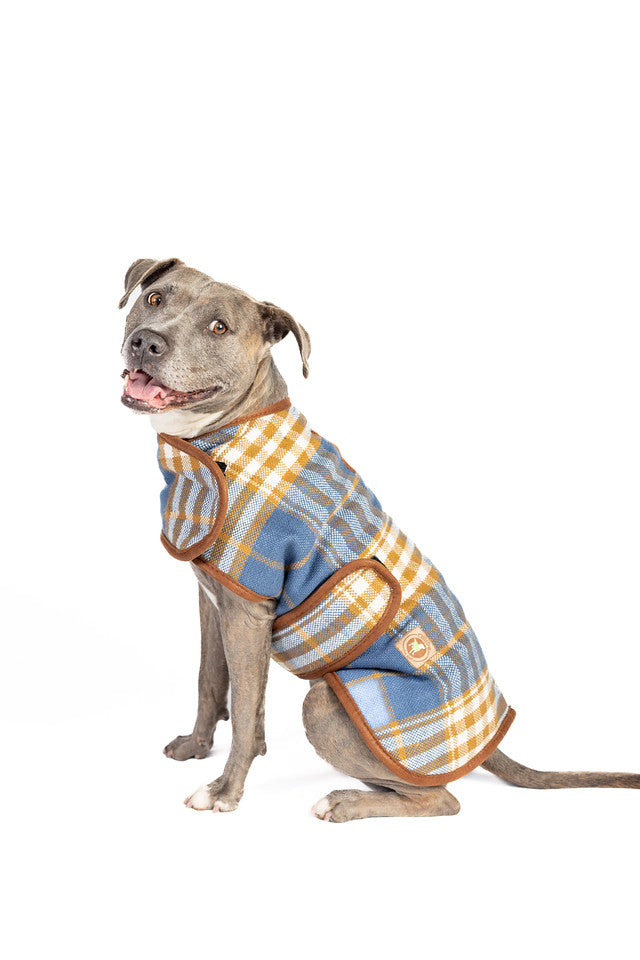 Chilly Dog Western Plaid Dog Coat