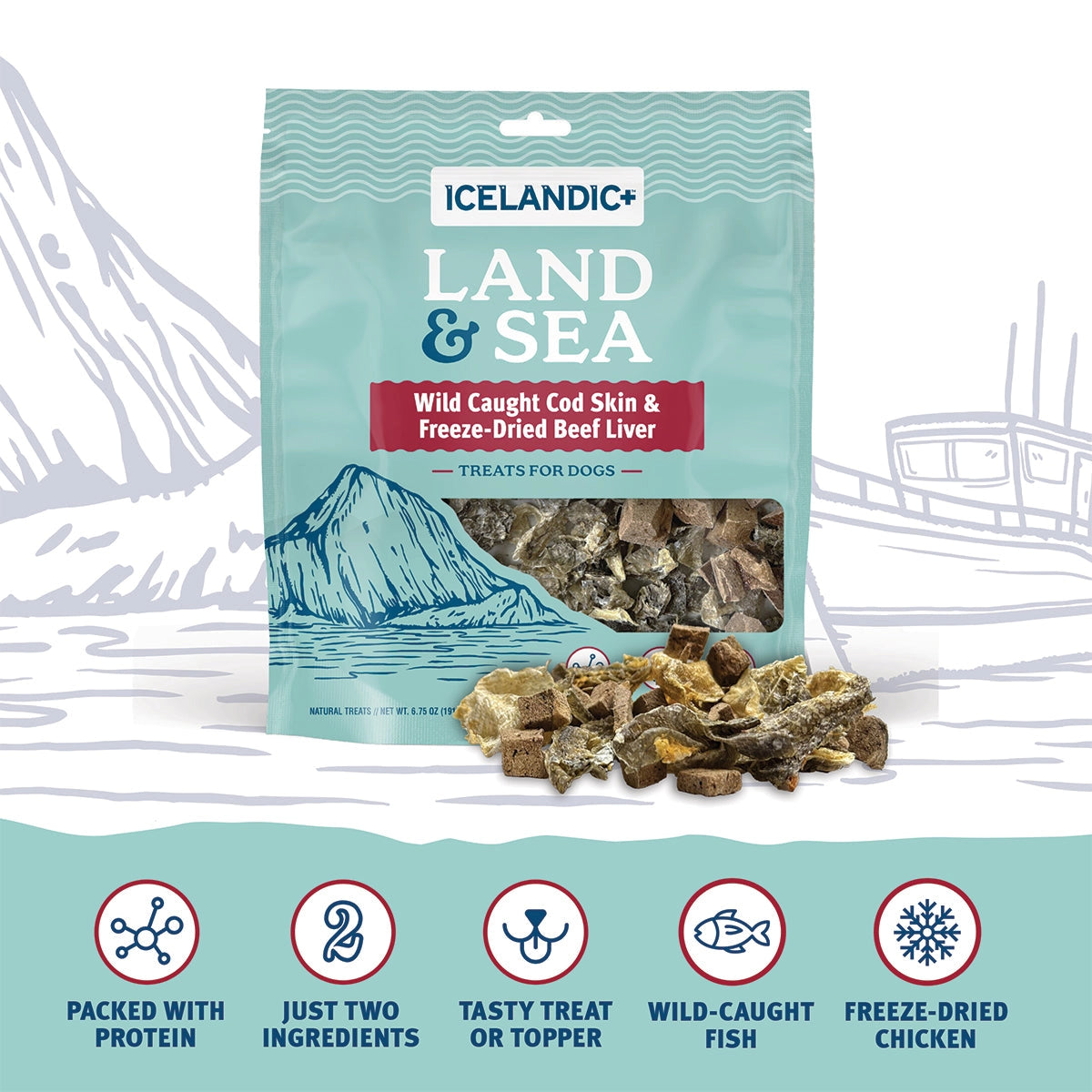 Icelandic+ Cod Skin & Freeze Dried Beef Treats